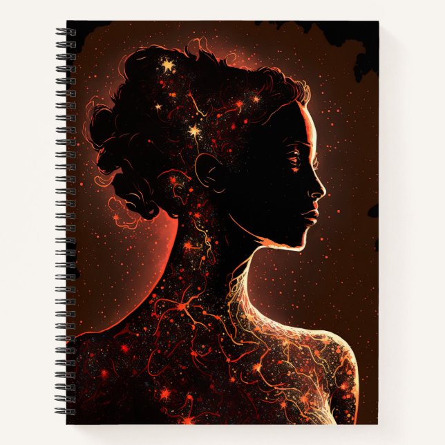 Cuaderno Mujer de Stars Red & Brown Large Softcover (Anverso)