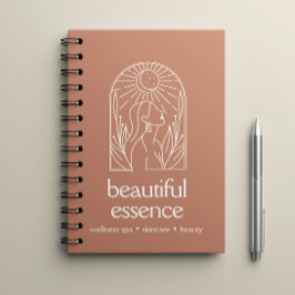 Cuaderno Mujer deja el arco lunar Terracotta Wellness Day S