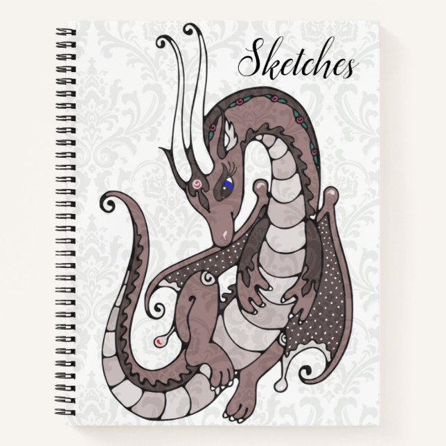 Cuaderno Mujer Dragón Personalizada (Anverso)