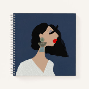 Cuaderno Mujer elegante arte amante de la moda