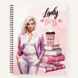 Cuaderno Mujer empresaria Lady Boss Pink
