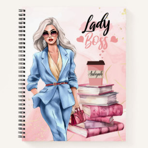 Cuaderno Mujer empresaria Lady Boss Pink