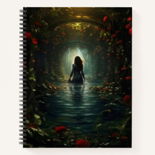 Cuaderno Mujer en el misterioso túnel