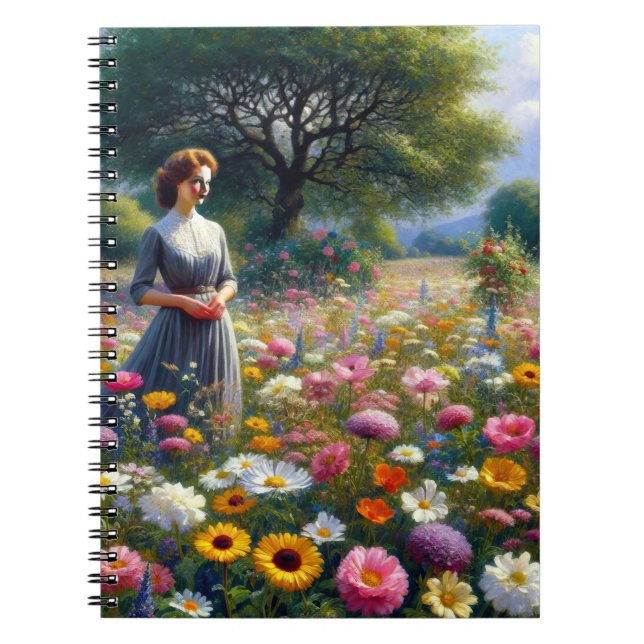 Cuaderno Mujer en la pradera 2 (Frente)