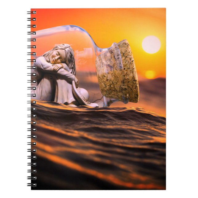 Cuaderno Mujer en una botella (Frente)