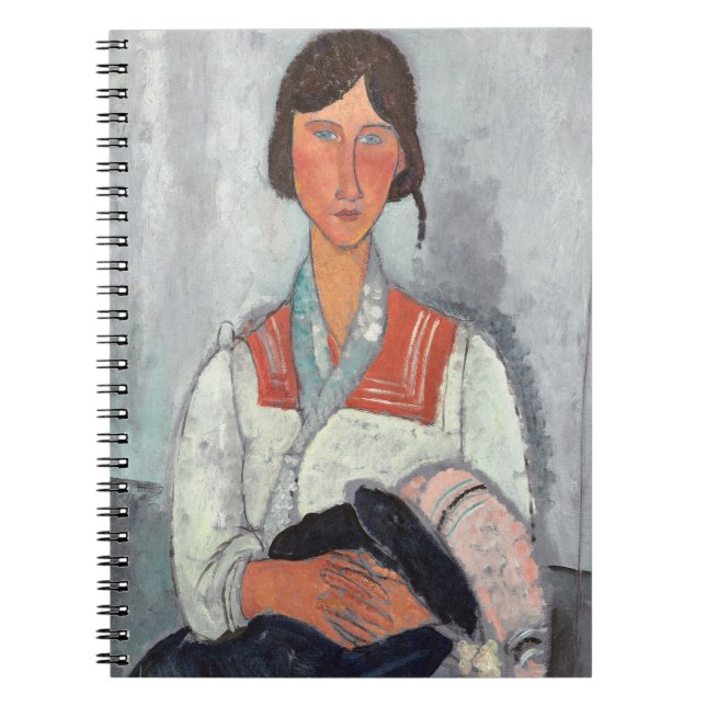 Cuaderno Mujer gitana con bebé, 1919 (aceite sobre lienzo) (Frente)