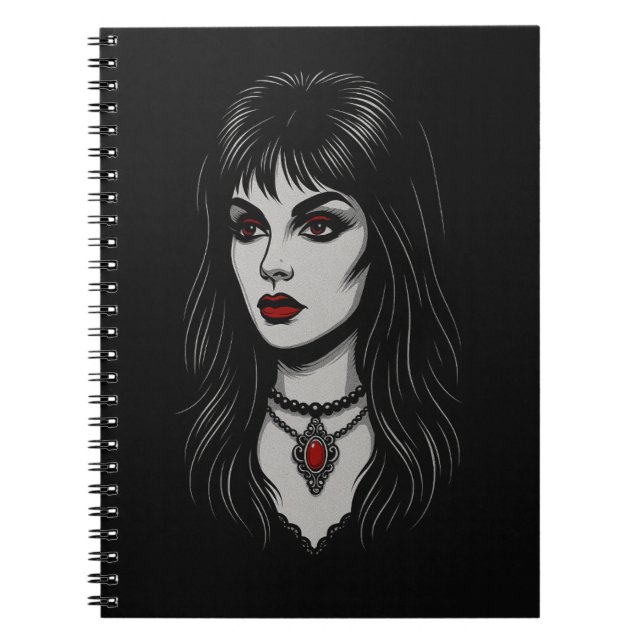 Cuaderno Mujer gótica oscura (Frente)