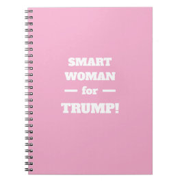 Cuaderno Mujer inteligente para Trump