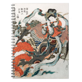 Cuaderno Mujer japonesa jugando a la flauta