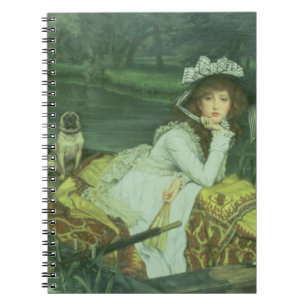 Cuaderno Mujer joven de James Tissot el   en un barco, o