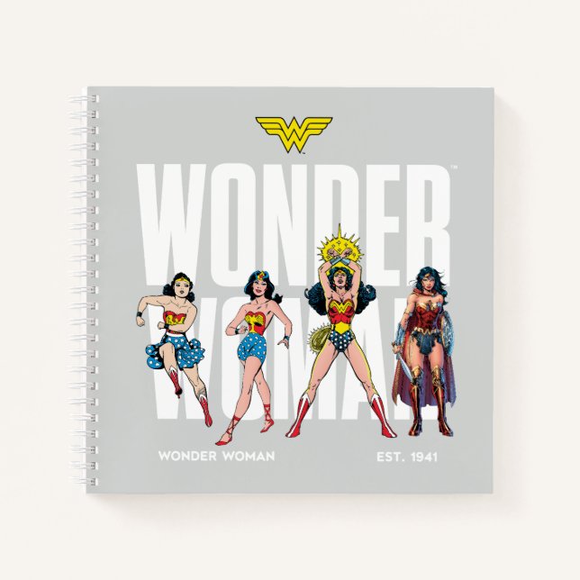 Cuaderno Mujer Maravilla Leyendas Gráficas para Siempre (Anverso)