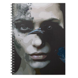 Cuaderno Mujer Misteriosa con Cuervo