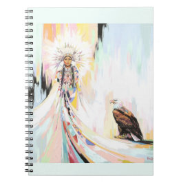 Cuaderno Mujer Nativa Estadounidense Y Águila