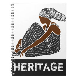 Cuaderno Mujer negra con la cabeza envuelta en el patrimoni