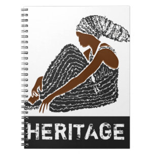 Cuaderno Mujer negra con la cabeza envuelta en el patrimoni