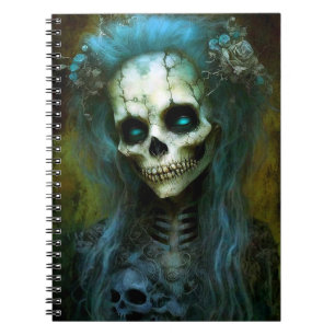 Cuaderno Mujer no muerta Skeleton Horror