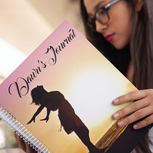 Cuaderno Mujer personalizada amanecer (Subido por el creador)