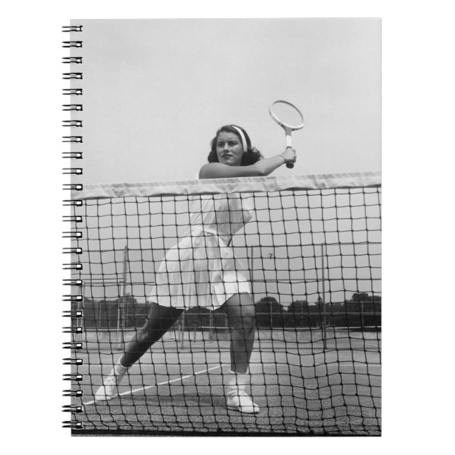 Cuaderno Mujer que juega a tenis (Frente)
