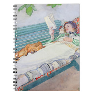 Cuaderno Mujer que miente en un banco, 1913 (w/c en el