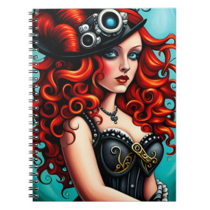Cuaderno Mujer Streampunk de Red Haired