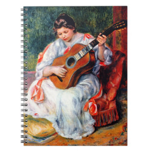 Cuaderno Mujer tocando la guitarra, de Pierre Renoir