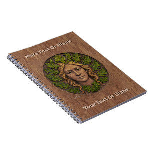 Cuaderno Mujer Verde - Madera