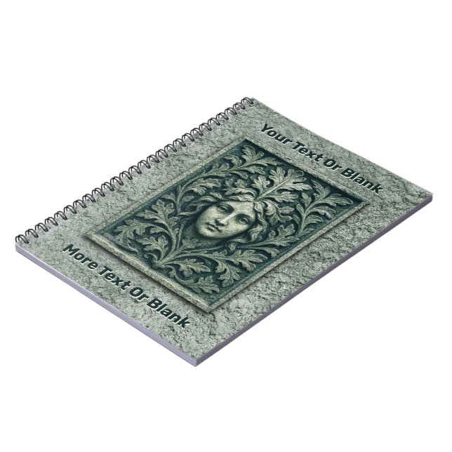 Cuaderno Mujer verde - Piedra (Lado Izquierdo)