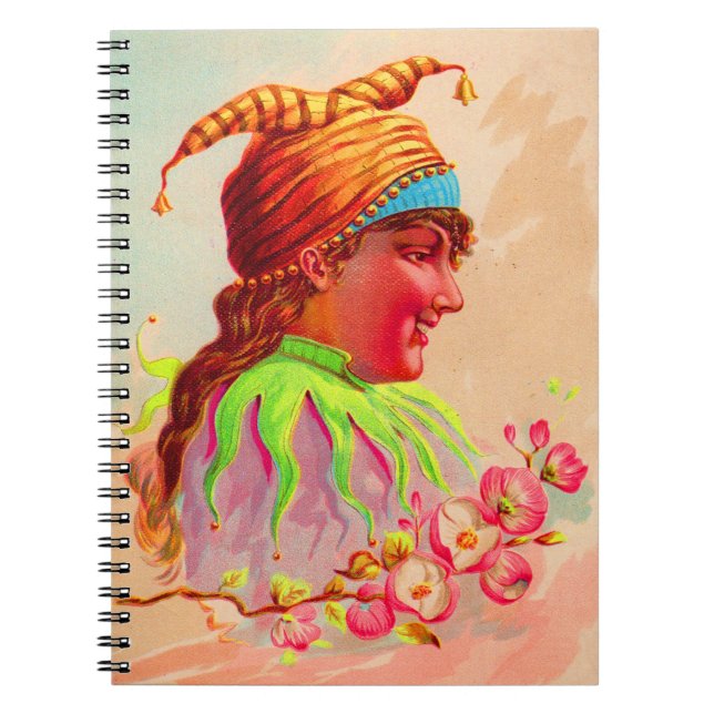 Cuaderno Mujer victoriana jester (Frente)