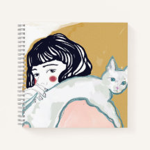 Mujer y Gato