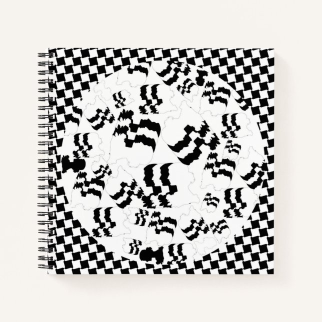 Cuaderno Mujeres abstractas de blanco y negro (Anverso)