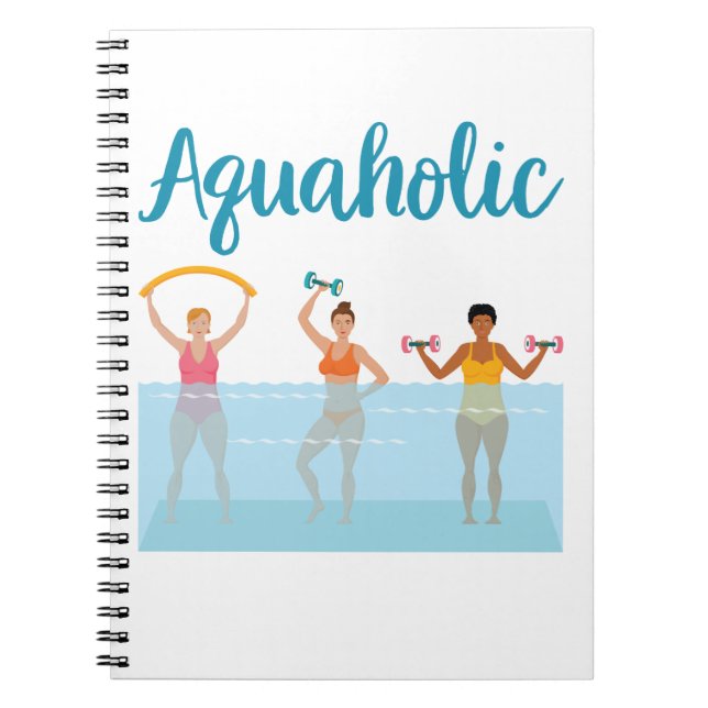 Cuaderno Mujeres acuáticas acuáticas aeróbicas acuáticas (Frente)