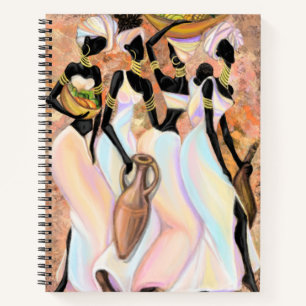 Cuaderno Mujeres africanas informan sobre la pintura al est