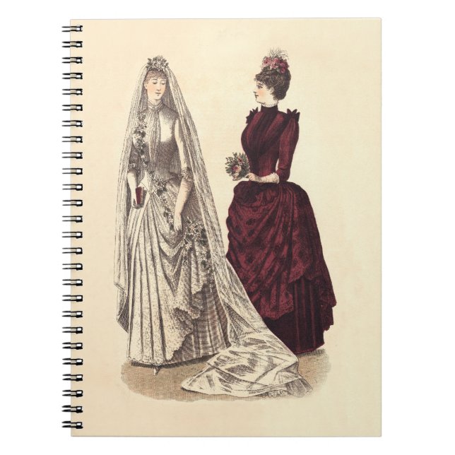 Cuaderno Mujeres Bodas de novias de vintage (Frente)