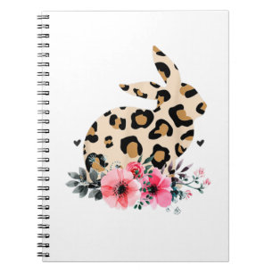 Cuaderno Mujeres Chicas de Pascua con flores de Bunny Leopa