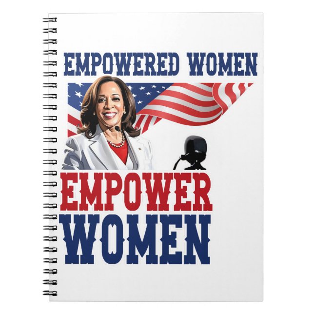 Cuaderno Mujeres empoderadas empoderan a las mujeres Kamala (Frente)