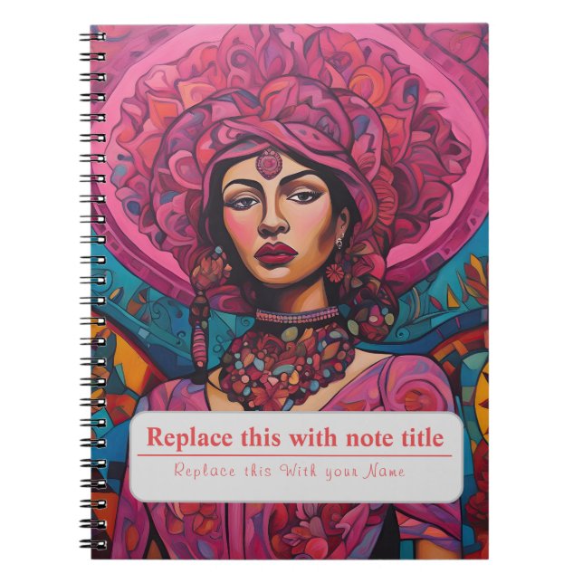 Cuaderno Mujeres empoderadas y personalizadas (Frente)