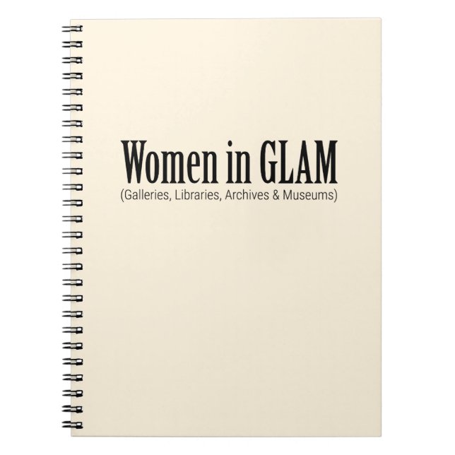 Cuaderno Mujeres en GLAM  (Frente)