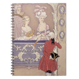 Cuaderno Mujeres en una caja del teatro, ilustracion de