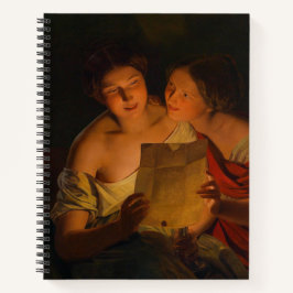 Cuaderno Mujeres leyendo una carta de amor (de Waldmüller)