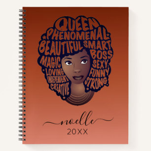 Cuaderno Mujeres motivadoras negras, Copper Brown