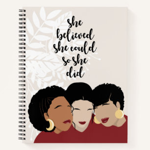 Cuaderno Mujeres negras, hermanas amigas que creía que pod