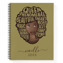 Mujeres negras motivadoras, verde oliva