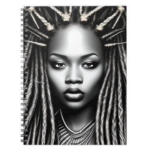 Cuaderno Mujeres negras reina de la melanina norteamericana