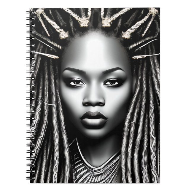 Cuaderno Mujeres negras reina de la melanina norteamericana (Frente)