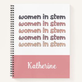 Cuaderno Mujeres personalizados en regalos Stem Steminist
