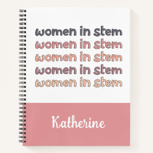 Cuaderno Mujeres personalizados en regalos Stem Steminist