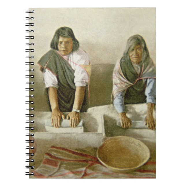 Cuaderno Mujeres que muelen el maíz, pueblo de Laguna, (Frente)