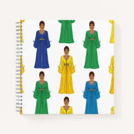 Cuaderno Mujeres sauditas con vestido colorido