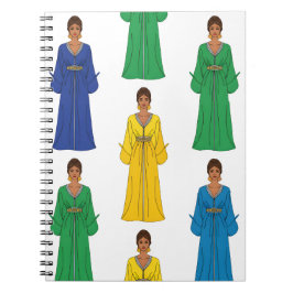 Cuaderno Mujeres sauditas con vestido colorido