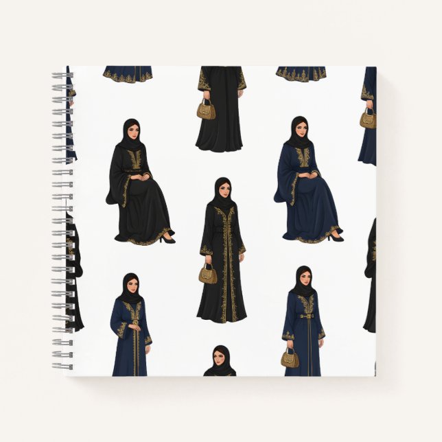 Cuaderno Mujeres Sauditas en Abayas (Anverso)